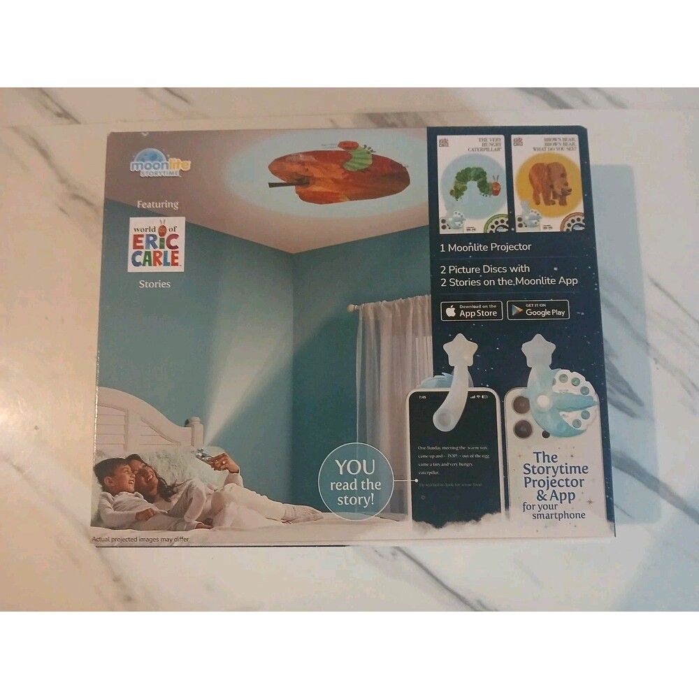 Moonlite Storytime Projector-2  Eric Carle Stories -Hungry Caterpillar